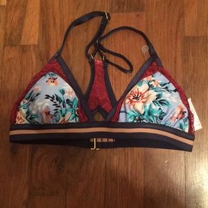 Razor back floral bikini